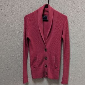 American Eagle Outfitters Rose Button Cardigan